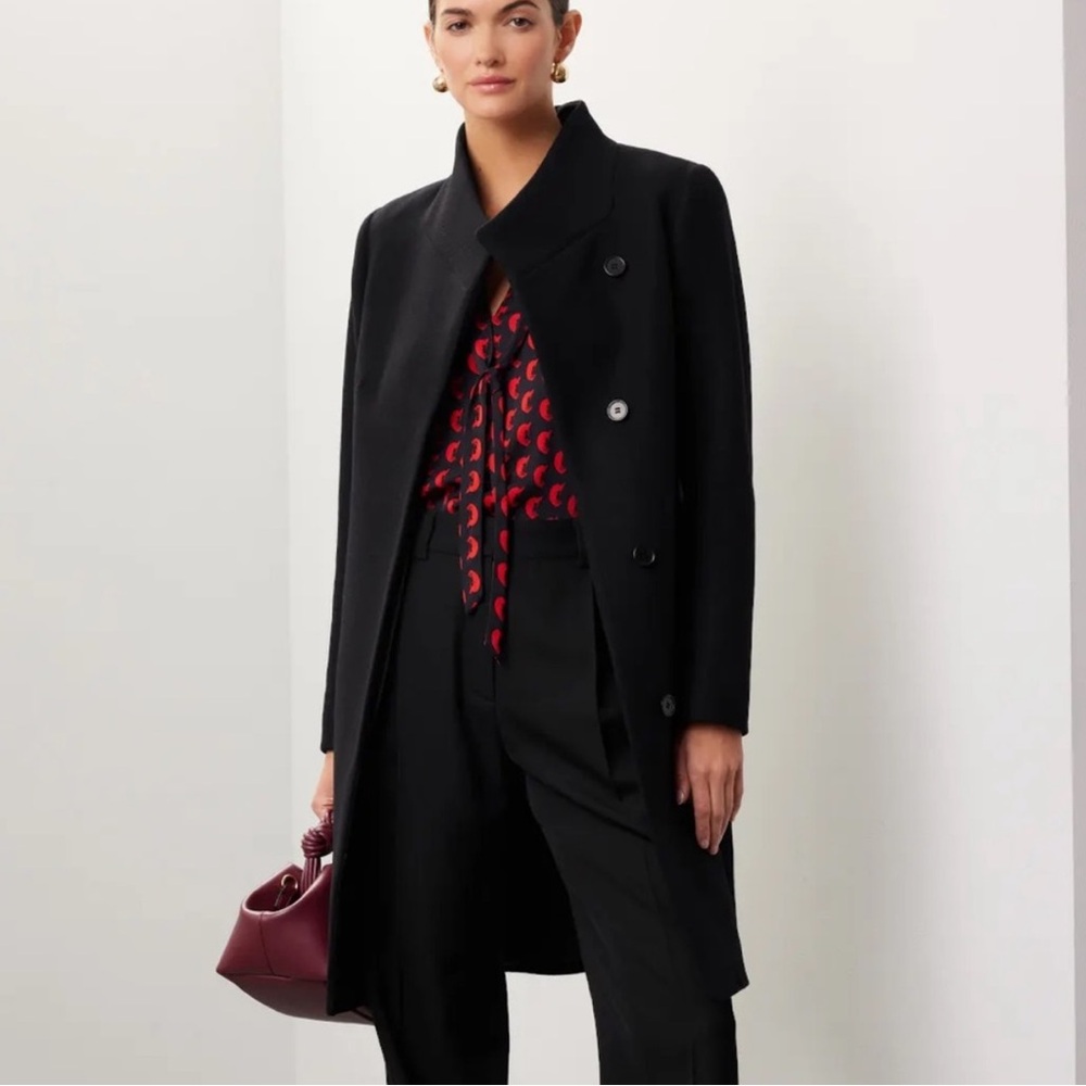 Reiss Mia Wool Blend Mid-Length Coat